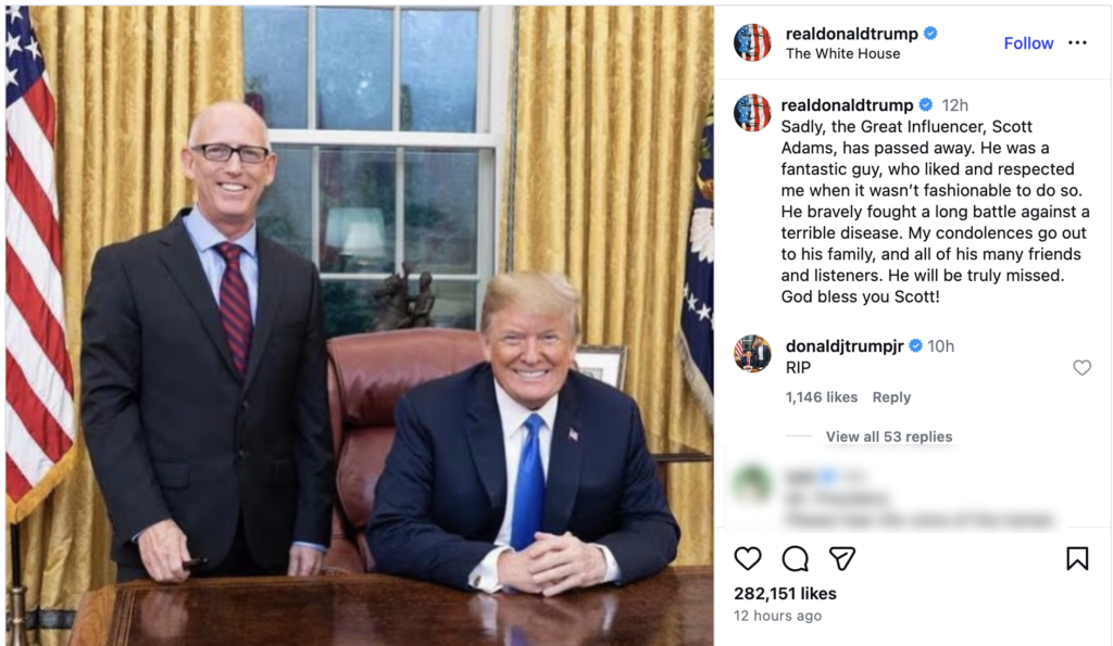Scott Adams and Donald Trump